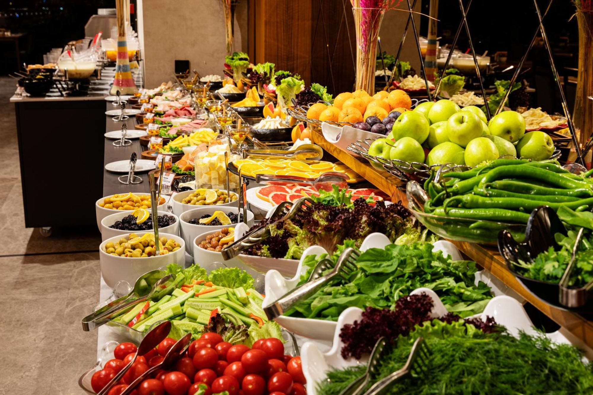 Demiray Hotel Old City Isztambul Kültér fotó A salad bar